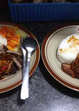 Steak daging sapi saus lada hitam(sederhana)