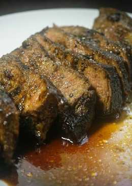 Beef Steak marinated in Pear