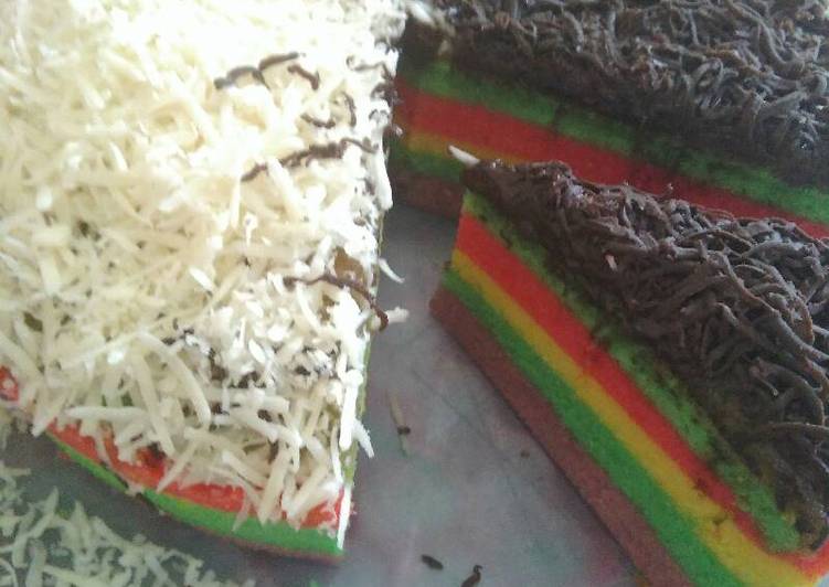 gambar untuk resep makanan Rainbow kukus