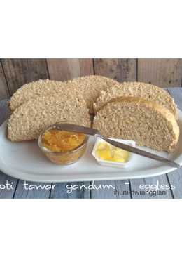 Roti tawar gandum (eggless)