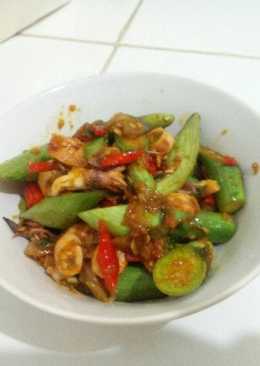 Terong medan sambal cumi asin