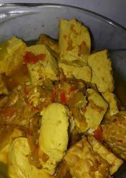 Tahu Tempe bumbu kuning