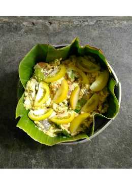 Pepes Ikan Salmon dan Tahu