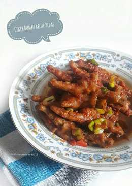 Ceker Bumbu Kecap Pedas