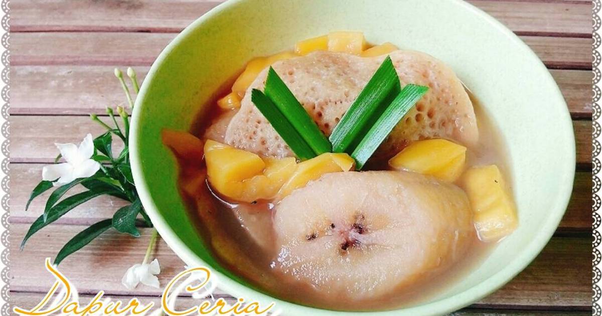 Resep Kolak serabi komplit (dg nangka dan pisang) super delicious