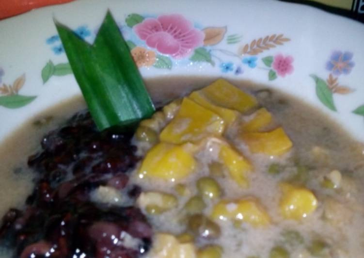 Resep Bubur kacang hijau ketan hitam - Siti Nuryani Rafisqy