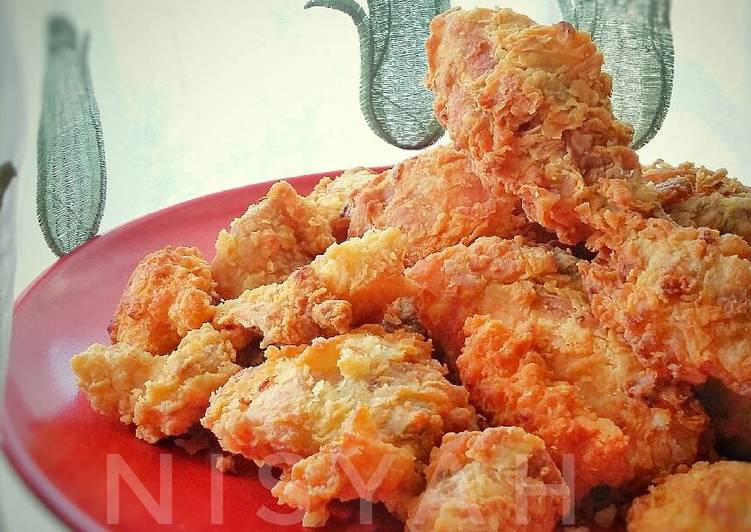 gambar untuk resep Ayam Goreng Tepung Homemade Non MSG ~ Awet Kriuknya ??