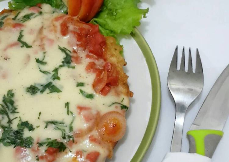 gambar untuk resep makanan Pizza omelet