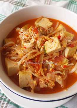 Sundubu-jjigae (ìˆœë'ë¶€ì°Œê°œ) Sup Tahu Pedas Korea