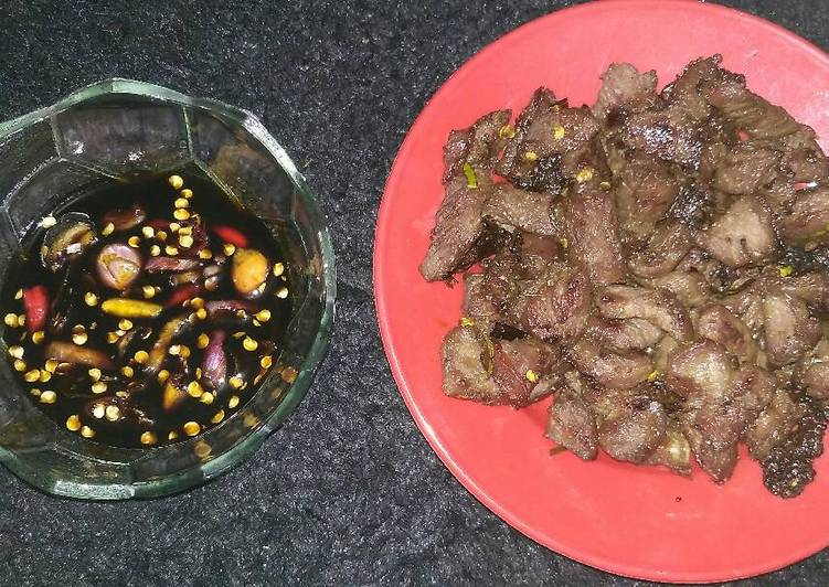 Resep Sate kambing goreng bakar pedas+bumbu kecap - Siti Nursiamsi