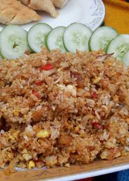 Nasi Goreng Bumbu Iris Ayam Telor