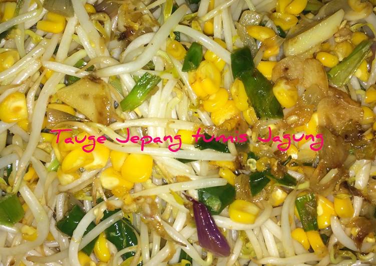 Resep Tauge Jepang Tumis Jagung Kiriman dari Risca Raygen