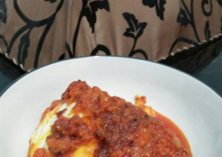 resep Telur ceplok balado