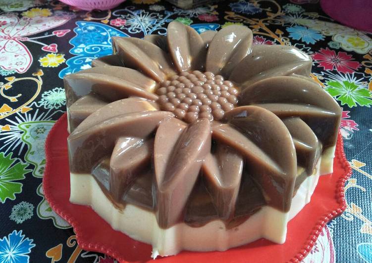 resep makanan Puding mocca nissin mix puding busa mentega