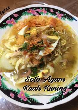 Soto ayam kuah kuning