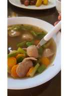 Sop Baso Ayam Wortel Buncis