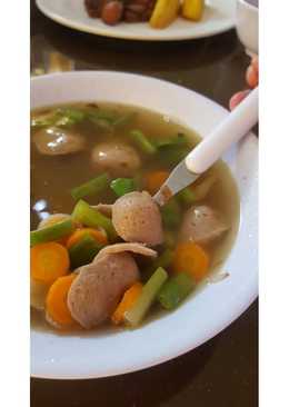 Sop Baso Ayam Wortel Buncis