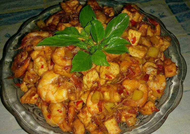 gambar untuk cara membuat Udang kentang tahu asam manis (Ala putri)