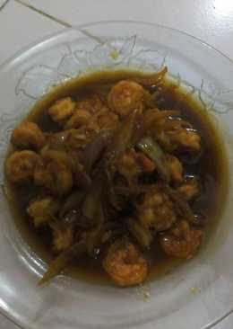 Udang goreng mentega kecap manis