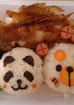 Bekal bento panda dan bear