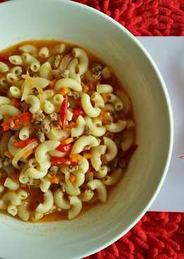 Sup macaroni saos tomat