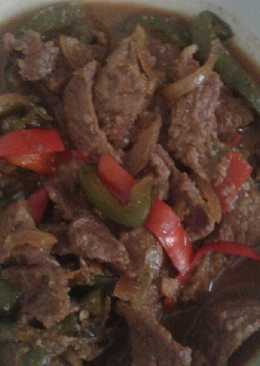 Semur daging paprika gula jawa