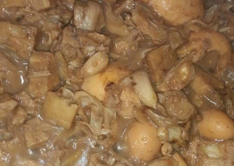 Gudeg teh hitam sederhana recipe main photo