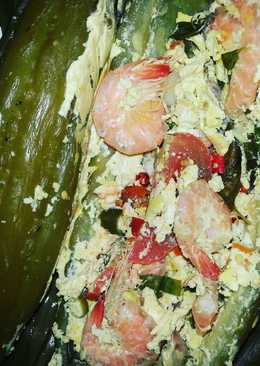 Pepes pare isi tahutelor udang kemangi(pedas)