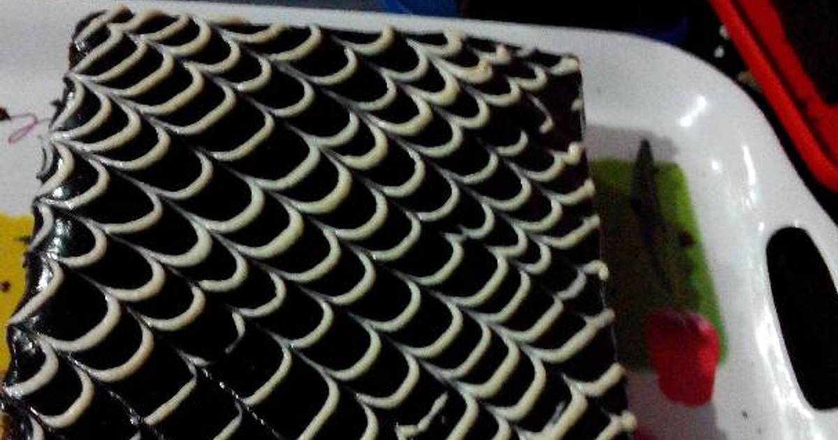 Resep Brownies siram ganache coklat