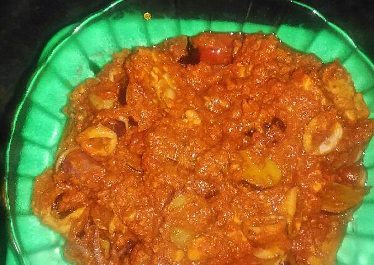 resep Sambal lado tanak cumi pedas