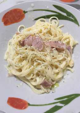 Spaghetti Cabonara Simple