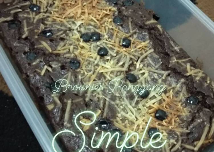  Resep  Brownies  panggang  simple oleh Rosie Lega Andrianie 