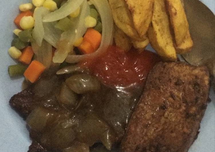 gambar untuk resep makanan Steak Sapi Simple Rumahan