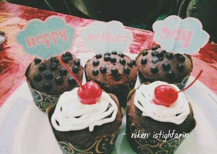 gambar untuk resep Cupcake brownies steamed