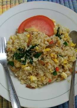 Nasi goreng teri simple