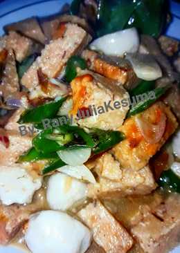 Tumis Oncom Baso Ikan Cabe Hijau ala Ranjul