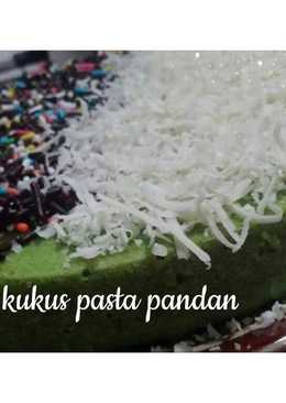 Brownies kukus pasta pandan (no mixer, no timbangan)