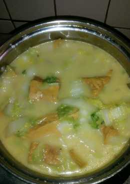 sayur tahu sawi putih