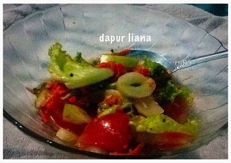 resep masakan Salad sayur tanpa mayonnaise (diet kalori)