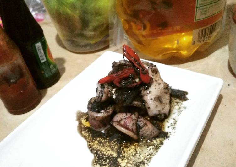 resep Cumi tumis tinta