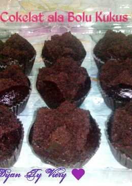 Muffin Cokelat ala Bolu Kukus Merekah (Versi 1)