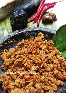 Sambel Tempe Bakar Bumbu Kencur