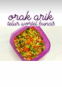 Telur orak arik dengan sayur