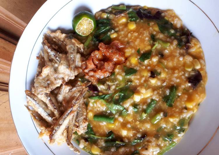 bahan dan cara membuat Bubur Manado