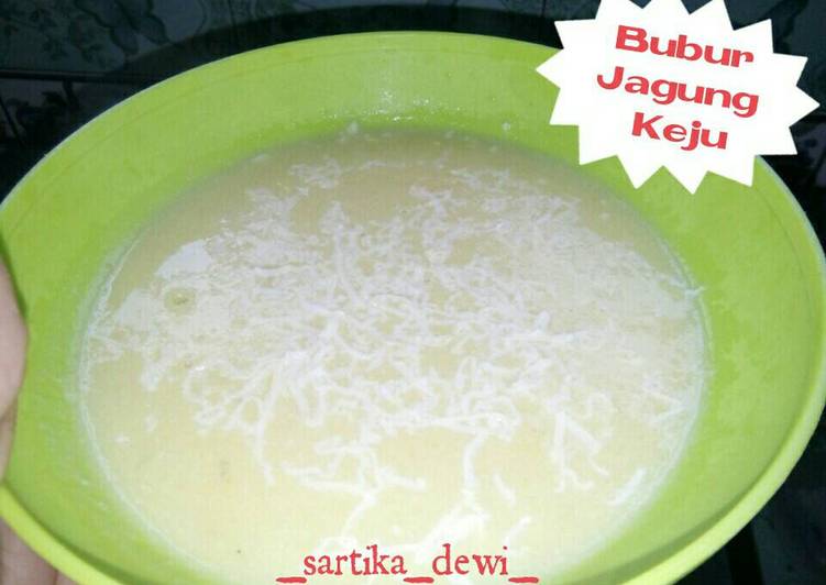 cara membuat Bubur Jagung Keju