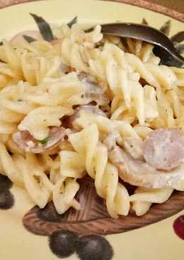 Spicy Fusilli Carbonara
