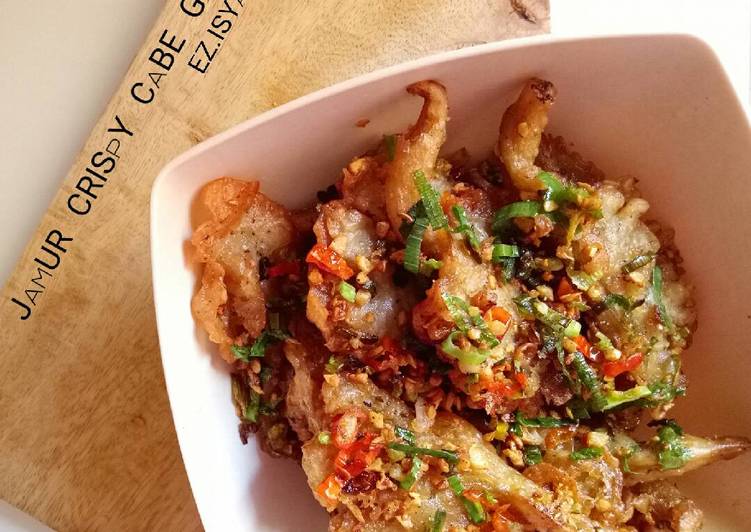 resep lengkap untuk Jamur Crispy Cabe Garam