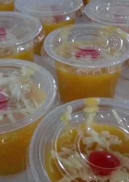 Puding vla jagung nangka