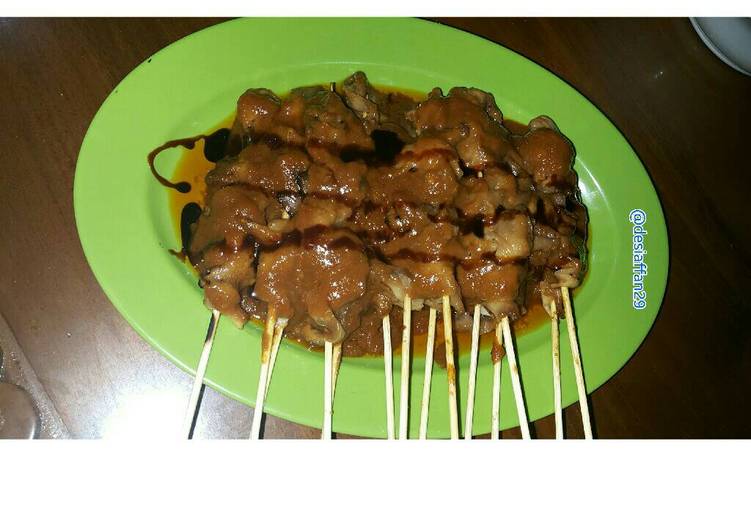 Resep Sate Jamur Bumbu Kacang Karya Desi Iskandar lubis