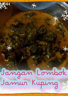 Jangan lombok jamur kuping (sayur cabe)